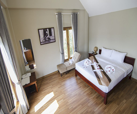 Biệt thự Mộc mạc Nhìn ra Vườn với Phòng tắm riêng Ngoài trời (Garden View Rustic Villa with Outdoor Ensuite)